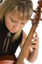 Woman musician with cello