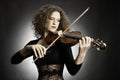 Woman musician playing violin