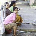 Woman in Myanmar Royalty Free Stock Photo