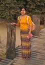 Woman from Myanmar .