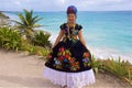 Woman posing in Tulum, Mexico