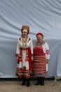 The woman in a national Mordovian dress