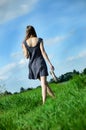 Woman and nature Royalty Free Stock Photo