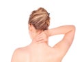 Woman with neck pain