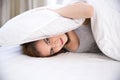 Woman not being able to sleep
