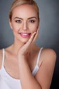 Woman with nourished perfect skin Royalty Free Stock Photo