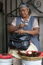 Oaxaca Woman Vendor Royalty Free Stock Photo