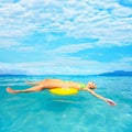 Woman and ocean