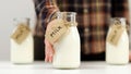 Woman milk dairy calcium vitamin healthy lifestyle