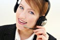 Woman operator Royalty Free Stock Photo