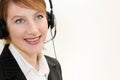 Woman operator Royalty Free Stock Photo