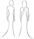 Woman outline