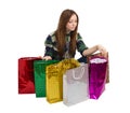 Woman Packages buying gifts