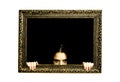 Woman in a painting frame Royalty Free Stock Photo