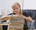 Woman with Paperwork Royalty Free Stock Photo