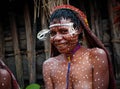 The woman of a Papuan tribe