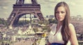 Woman in Paris Royalty Free Stock Photo