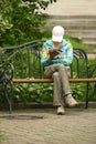 Woman in park