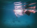 Woman partially submerged Royalty Free Stock Photo