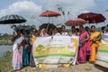 Woman participated in ten million tree plantation drive during Amrit Brikhya Abhiyan in Guwahati, Assam, India on 17 September 2