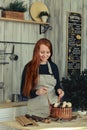 Woman pastry in the kitchen