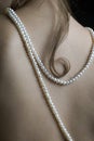 Woman with pearls Royalty Free Stock Photo