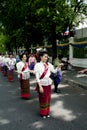 Woman performs a Thai traditional dance Royalty Free Stock Photo