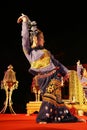 Woman performs a Thai traditional dance Royalty Free Stock Photo