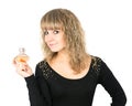 Woman perfume bottle Royalty Free Stock Photo