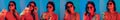 woman phone collage portrait composition face neon