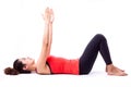 Pilates action Royalty Free Stock Photo