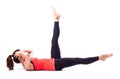 Pilates action Royalty Free Stock Photo