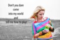 Woman playing with colorful plastic spring