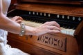 Woman playing piano