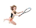 Woman playing tennis Royalty Free Stock Photo