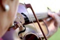 Woman playing violin Royalty Free Stock Photo