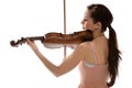 Woman Playing Violin Royalty Free Stock Photo