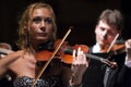 Woman playing the violin at the Vienna Ball Royalty Free Stock Photo