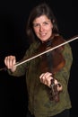 Woman playing violon Royalty Free Stock Photo