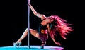 Woman pole dancer