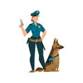 Woman Police Officer Icon