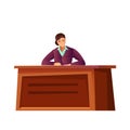 Politician Flat Icon Royalty Free Stock Photo