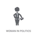 Woman In Politics icon. Trendy Woman In Politics logo concept on