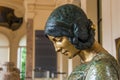 Woman portrait Art Nouveau statue