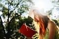 Woman Portrait Relax Nature Concept Royalty Free Stock Photo