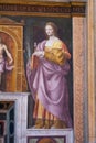 Milan:Woman portrait San Maurizio al monastero Maggiore Royalty Free Stock Photo