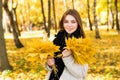 Woman portret in autumn Royalty Free Stock Photo