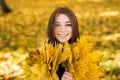 Woman portret in autumn Royalty Free Stock Photo