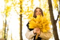 Woman portret in autumn Royalty Free Stock Photo