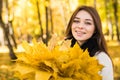 Woman portret in autumn Royalty Free Stock Photo